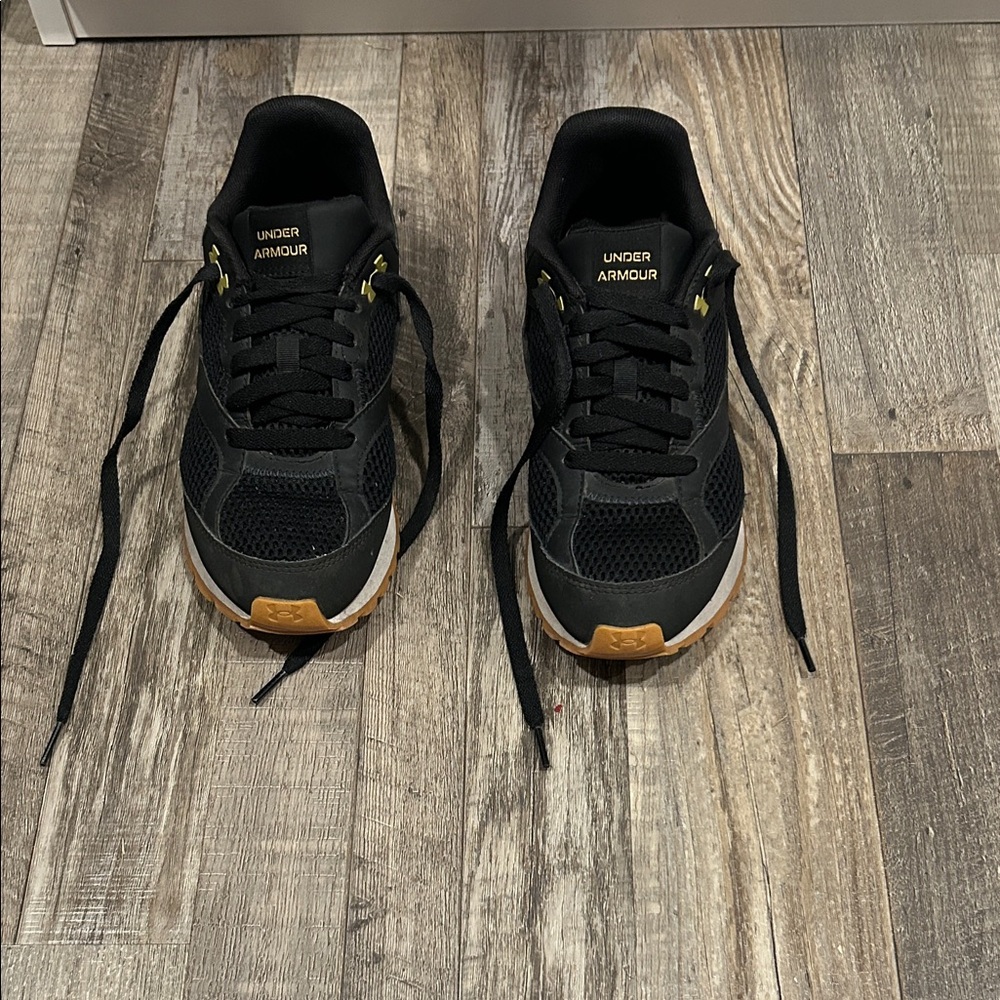 Under Armour Black and Gold Athletic Sneakers